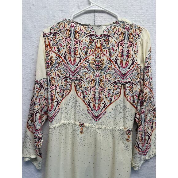 Coco + Carmen Boho Wrap Lightweight Duster Cardigan S/M Coastal SOFT - Picture 11 of 13